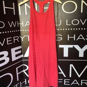 Fun Trina Turk Tangerine Orange Knit Dress